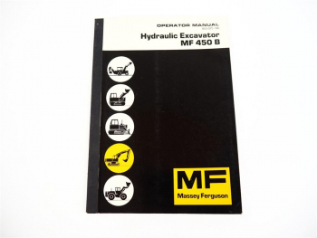 Massey Ferguson MF 450B R70B Hydraulic Excavator Operator Manual 1975