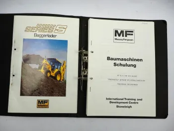 Massey Ferguson MF 50 50H + Allrad Baggerlader Schulungshandbuch & Prospekt