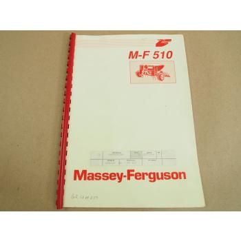 Massey Ferguson MF 510 Drillmaschine Bedienungsanleitung Betrieb und Wartung