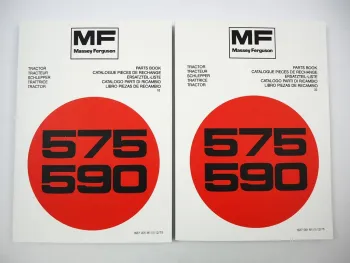 Massey Ferguson MF 575 590 Traktor Ersatzteilliste Parts List 1975/78 Pieces de Rechange