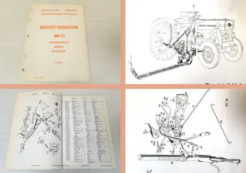Massey Ferguson MF133 135 Ersatzteilliste Seitenmähwerk MF73 Ersatzteilkatalog