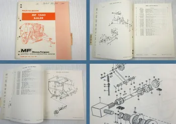 Massey Ferguson MF1560 Baler Parts Book List 01/1979
