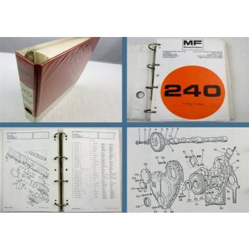 Massey Ferguson MF240 Mähdrescher Ersatzteilliste Ersatzteilkatalog Parts List