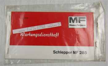Massey Ferguson MF285 Schlepper Wartungsdienstheft Wartungsheft Scheckheft