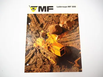 Massey Ferguson MF300 Laderaupe Prospekt 1970