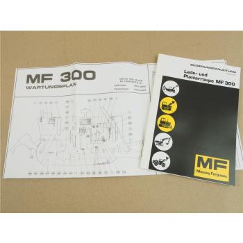 Massey Ferguson MF300 Lade- und Planierraupe Betriebsanleitung Bedienung