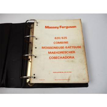 Massey Ferguson MF620 MF625 Mähdrescher Ersatzteilliste Parts List 1973