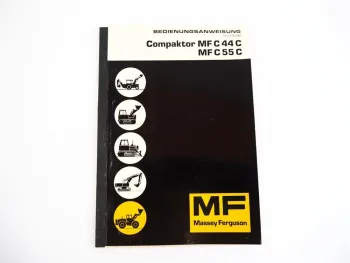 Massey Ferguson MFC 44 55 C Compaktor Radlader Bedienungsanweisung 1975