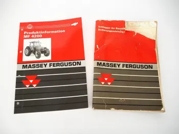 Massey Ferguson Serie MF 4200 Schlepper Betriebsanleitung Produktinformation