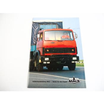 MAZ BelAZ LKW Kipper Sattelzug Truck Prospekt 1988 Minsk