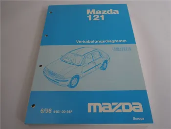 Mazda 121 Verkabelungsdiagramm Schaltpläne Elektrik Typ JA / JB 1998