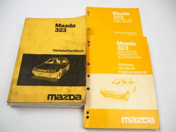 Mazda 323 BF Werkstatthandbuch Reparaturanleitung 1985 + Ergänzung Diesel 4WD