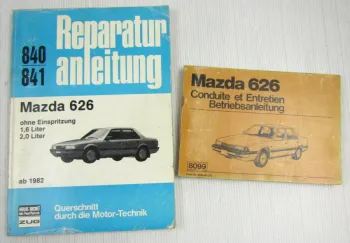 Mazda 626 Reparaturanleitung 840/841 + Betriebsanleitung ab 1982