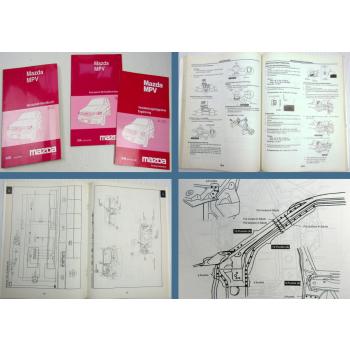Mazda MPV Werkstatthandbuch + Karosserie + Ergänzung Verkabelungsdiagramm 1996