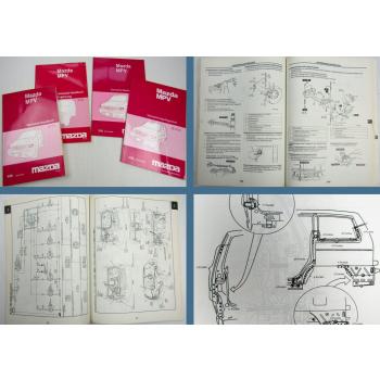 Mazda MPV Werkstatthandbuch + Karosserie Verkabelungsdiagramm Ergänzung 96/98