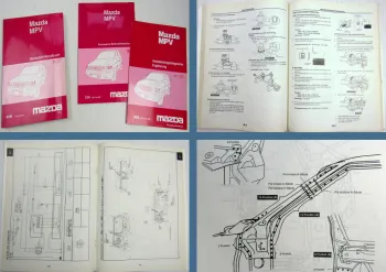 Mazda MPV Werkstatthandbuch + Karosserie + Ergänzung Verkabelungsdiagramm 1996