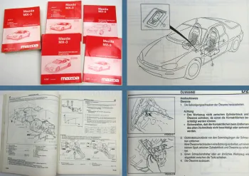 Mazda MX-3 EC Werkstatthandbuch Reparaturhandbuch + Ergänzungen 1991 - 1996