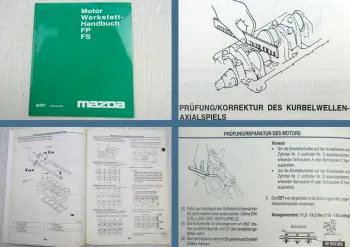 Mazda Premacy Mazda 323 Mazda MPV Motor FP + FS Werkstatthandbuch 1997