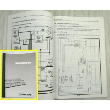 Mazda Wegfahrsperren Türfernbedienung Schulungshandbuch Werkstatthandbuch 2000