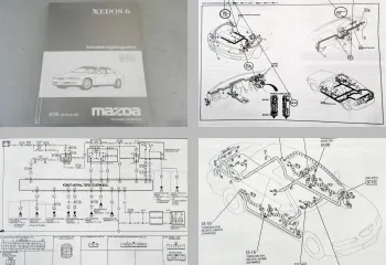 Mazda Xedos 6 CA 1.6i 16V 2.0i 1996 Schaltpläne Elektrik Verkabelungsdiagramm