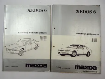 Mazda Xedos 6 CA 1992 Schaltpläne Elektrik & Werkstatthandbuch Karosserie