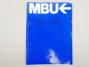 MBU Minibagger IHI 35 G Betriebsanleitung Wartungsanleitung Bedienungshandbuch