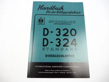 Mc Cormick D-320 D-324 Standard Bedienungsanleitung 1961