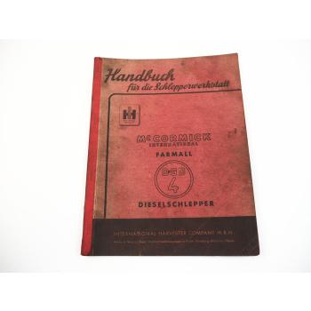 Mc Cormick DGD4 Farmall Schlepper Werkstatthandbuch 1954