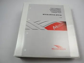 Mc Cormick MTX 120 135 150 Ersatzteilkatalog Ersatzteilliste Combine Parts Catalouge 2006