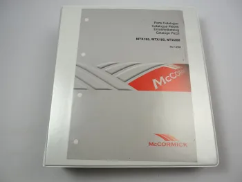 Mc Cormick MTX 165 185 200 Ersatzteilkatalog Ersatzteilliste Combine Parts Catalouge 2005