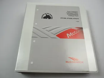 Mc Cormick XTX 185 200 215 Ersatzteilkatalog Ersatzteilliste Combine Parts Catalouge 2006