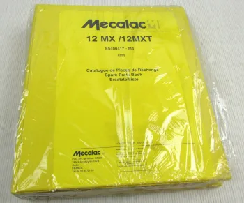 Mecalac 12 MX MXT Mobilbagger Parts List Ersatzteilliste Catalogue Pieces 3/1999