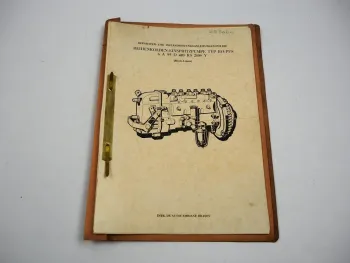 Mefin Romania Bosch Einspritzpumpe PO-PES Werkstatthandbuch Reparatur