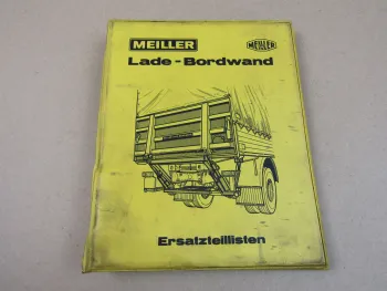 Meiller LB 500 1000 1500 2000 SD Lade-Bordwand Ersatzteilliste 3/1980