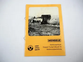 Mengele Doppel Trumpf ES ZS Bauart N Stalldungstreuer Bedienungsanleitung 1971