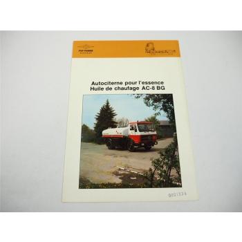 Mercedes Benz 1213 AC-8BG Tankwagen Prospekt Brochure 1987 FAP UTVA Jugoslawien