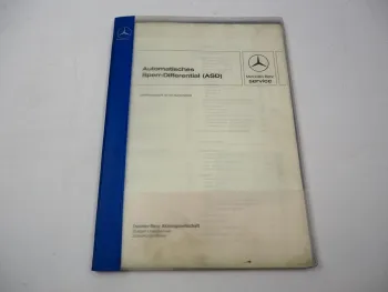 Mercedes Benz 124 126 201 190E Automatisches Sperr-Differential ASD Werkstatthandbuch