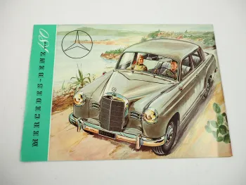 Mercedes Benz 180 W120 Ponton Prospekt Poster 1953