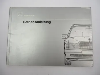 Mercedes Benz 190 190E 2.3 2.6 190D 2.5 Turbo Betriebsanleitung 1989 Typ W201
