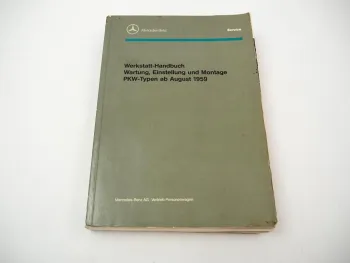 Mercedes Benz 190 200 220 D b Sb SEb 230 250 300 S SE Werkstatthandbuch ab 1959