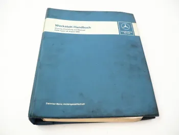 Mercedes Benz 190c 190Dc 220b 220Sb 220SEb 230SL 300SE Werkstatthandbuch ab 1959