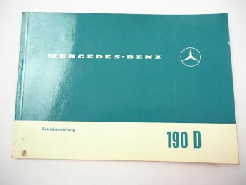 Mercedes Benz 190D Dc W110 mit OM621 Betriebsanleitung Bedienungsanleitung 1965
