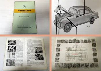 Mercedes Benz 190Db W121 Ponton Betriebsanleitung Bedienung Wartung 1960 Ausgabe B