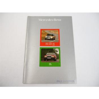 Mercedes Benz 200 220 240 300 D 230 250 280 280E W123 PKW Prospekt 1976