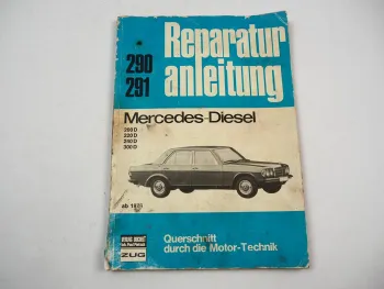 Mercedes Benz 200 220 240 300 D W123 ab 1976 Reparaturanleitung Bucheli 290 291