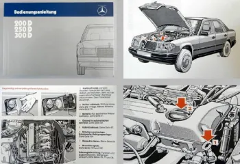 Mercedes Benz 200D 250D 300D W124D Bedienungsanleitung Betriebsanleitung 1984