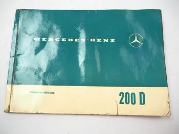 Mercedes Benz 200D W110 Heckflosse Betriebsanleitung Bedienungsanleitung 1966