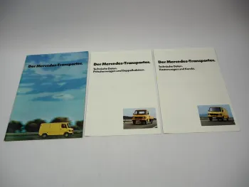 Mercedes Benz 207 607 D 208 308 Transporter Pritsche Kasten Kombi Prospekt 04/77