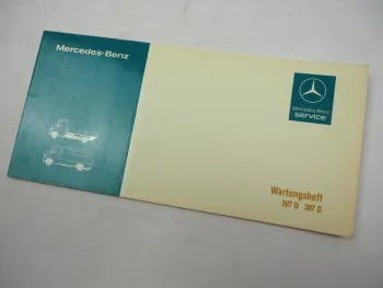 Mercedes Benz 207D 307D Transporter T1 Wartungsheft blanko 1978 6025840095