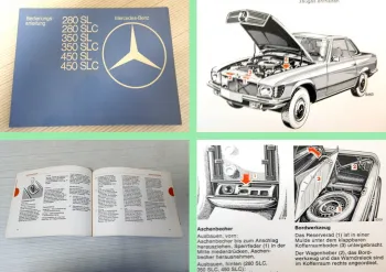 Mercedes Benz 280 350 450 SL SLC C107 R107 Betriebsanleitung Bedienungsanleitung